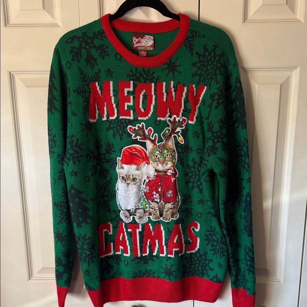 Meowy Catmas Sweater Cat Sweater